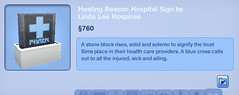 Healing Beacon Hospital Sign by Linda Lee Hospices