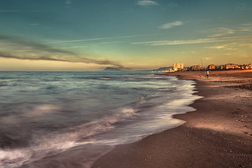 sunset españa color beach valencia atardecer spain nikon long exposure playa 24mm ocaso platja exposición d600 f28d daimús laraga germanvidal