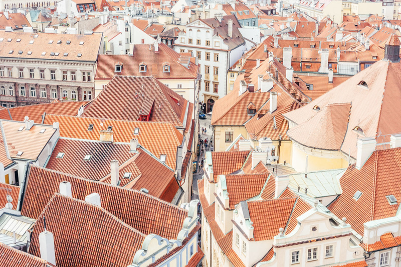 view from the old town hall tower, Prague