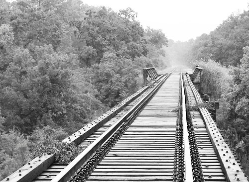 baytown texas harris county chambers cedar bayou railroad railway rr train bridge riveted pony steel girder pontist united states north america