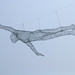 Flying Man wire sculpture, Gachon University, Seongnam, South Korea