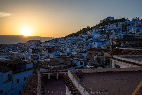 sunset tramonto view morocco vista marocco chefchaouen tangiertetouan