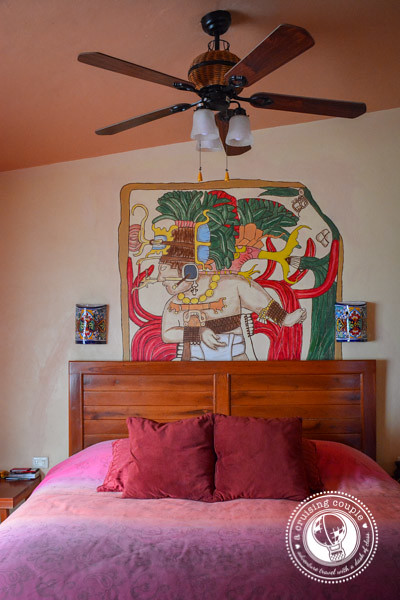 Mayan Mural at Casa Hamaca Guesthouse