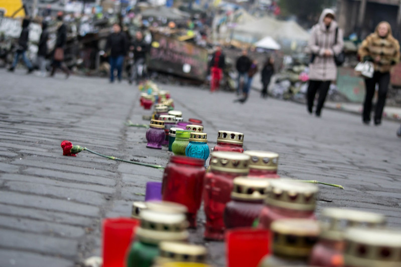 Colourful tributes to those who died in the Maidan protests