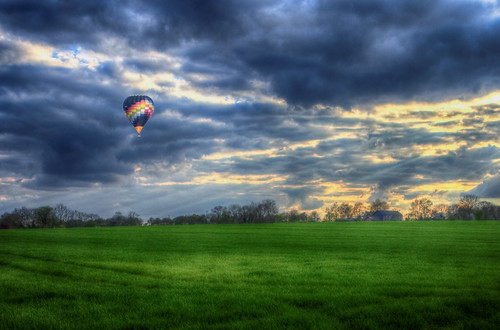 balloon hotair field farm arable essex fly flying