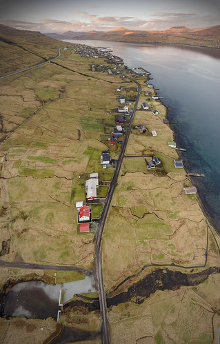 ngc skála skálafjørðurin prestá mest shipyard ocean sea sky sunset house harbor føroyar faroeisland færøerne skálaíf landscape panorama phantom4 dji djiphantom4