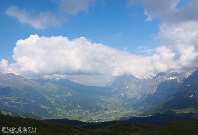Overlooking Grindelwald on Kleine Scheidegg--Mannlichen