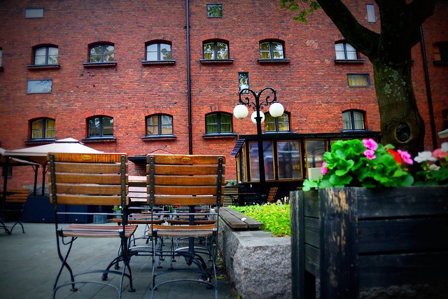 Jailyard Terrace at Hotel Katajanokka, Helsinki, Finland.