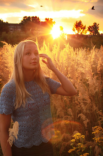 sunset sexy nature girl field canon pretty ukraine blond knitted ivanofrankivsk