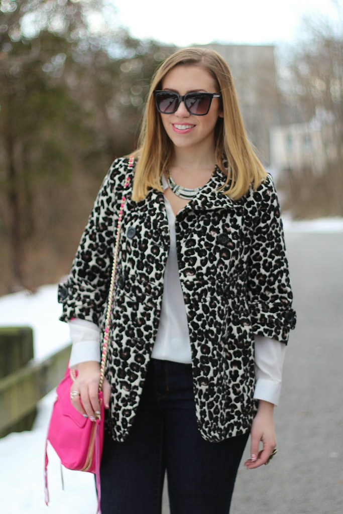 Leopard Coat, Hot Pink Bag, Deco Jewelry : Living After Midnite