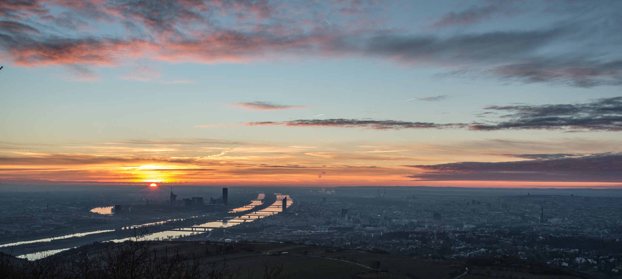 Sunrise over Vienna