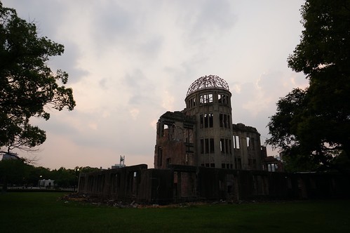 sunset japan hiroshima hiroshimacity atomicbombdome hiroshimapeacememorialpark chugoku