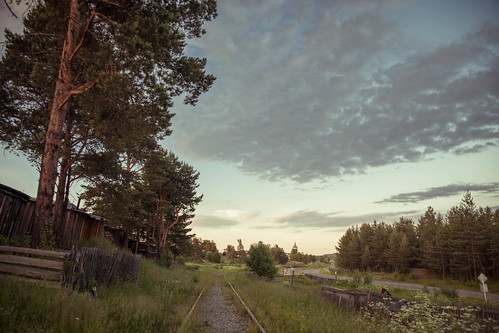 sunset summer white nature night forest countryside woods village russia north rails noise scape karelia chupa 2013 карелия kareliya чупа pwpartlycloudy