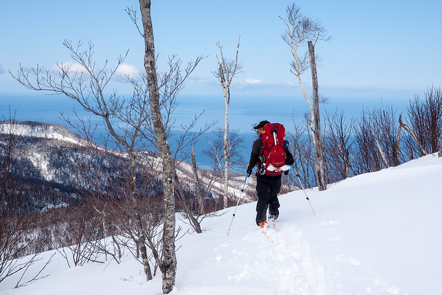 Okuteine-Haruka Traverse ski tour (Sapporo City, Hokkaido, Japan)