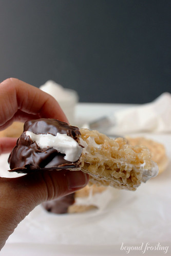 Rice Krispie Treat with S'Mores filling