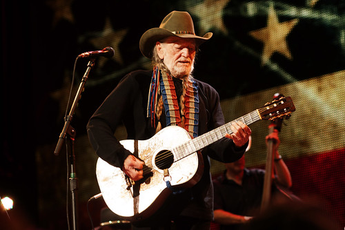 Willie Nelson at Farm Aid at Saratoga Performing Arts Center on September 21, 2013 in Saratoga Springs, New York.