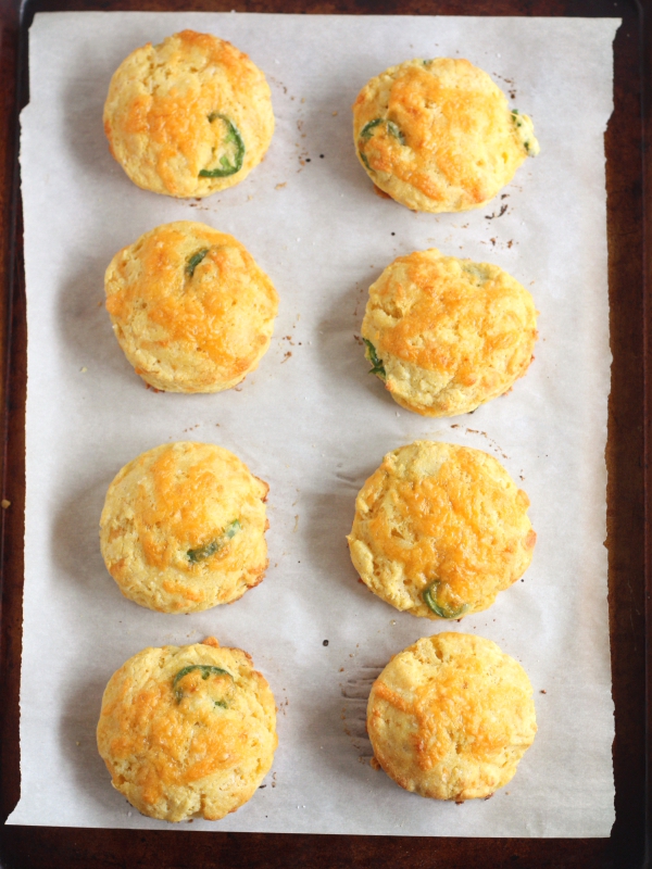 Cheddar-Jalapeno Cornmeal Biscuits
