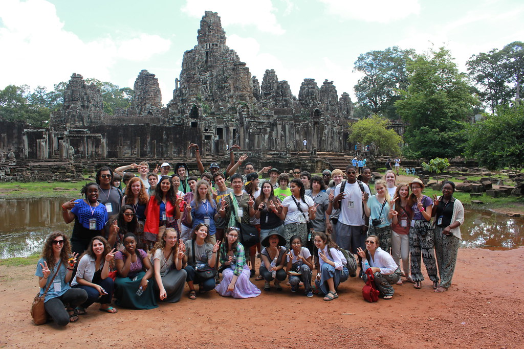 Boston Children's Chorus at Angkor Wat in Cambodia