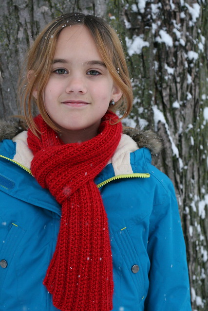 lily scarf model #1