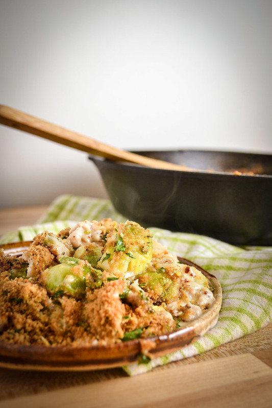 Brussel Sprout and Turkey Gratin | Things I Made Today