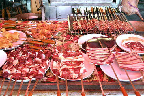 china kashgar asienmanphotography restaurant meat shashlik