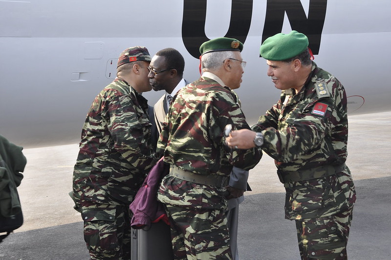 02 Janvier 2014 : le premier contingent marocain de l’Unité de gardes des Nations unies  en RCA