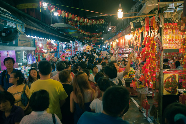 Night market on Temple street