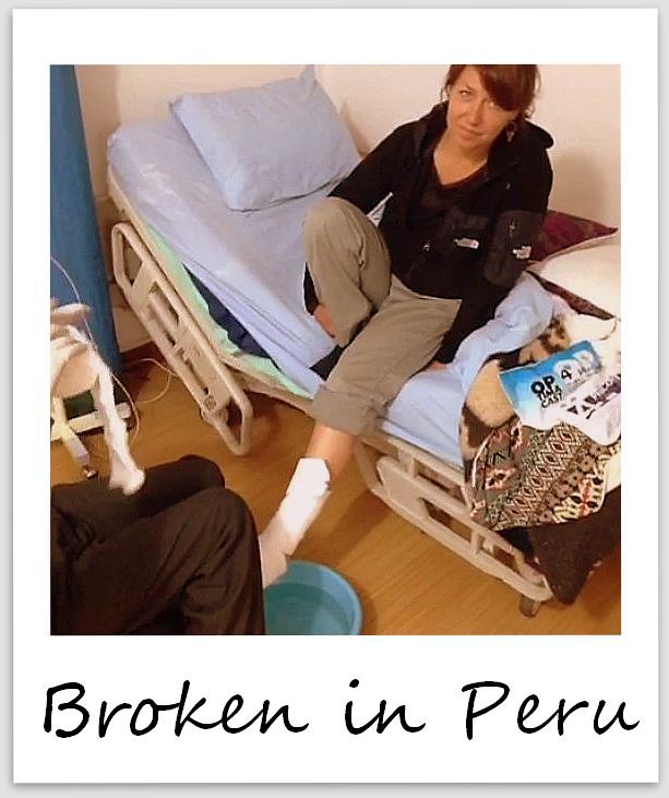 polaroid of the week peru broken ankle