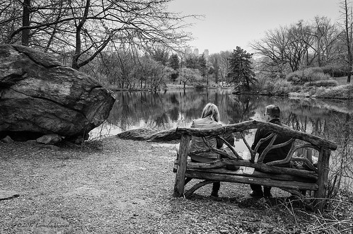 benches blackandwhite centralpark rockformations thelake newyork ny usa ricohgr