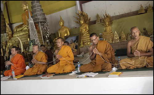Monks at the Big Buddha
