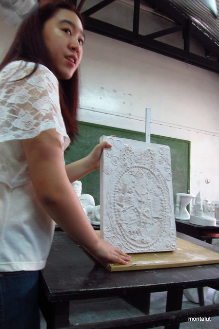Plaster Relief - Clay mold