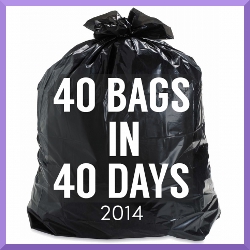 40 Bags in 40 Days button