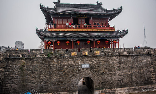 2016 china cropped jingzhou nikon nikond750 nikonfx tedmcgrath tedsphotos vignetting chaozongtower chaozongtowerjingzhou jingzhouchina tower gate wall jingzhouwall