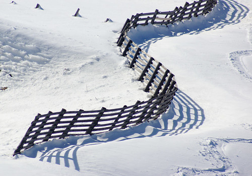 winter shadow white snow alps fence mauterndorf