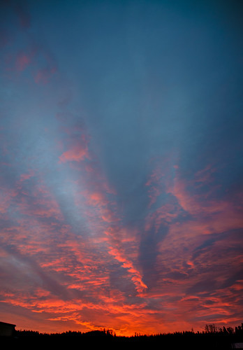blue sky orange art clouds sunrise nikon sweden sigma