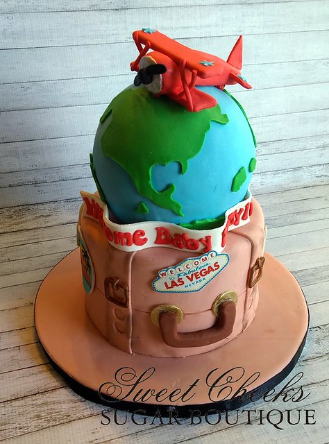 Cargo Themed Baby Shower Cake by Sweet Cheeks Sugar Boutique