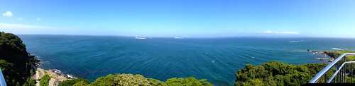 ocean sea panorama apple iphone 灯台 東京湾 観音崎灯台 パノラマ