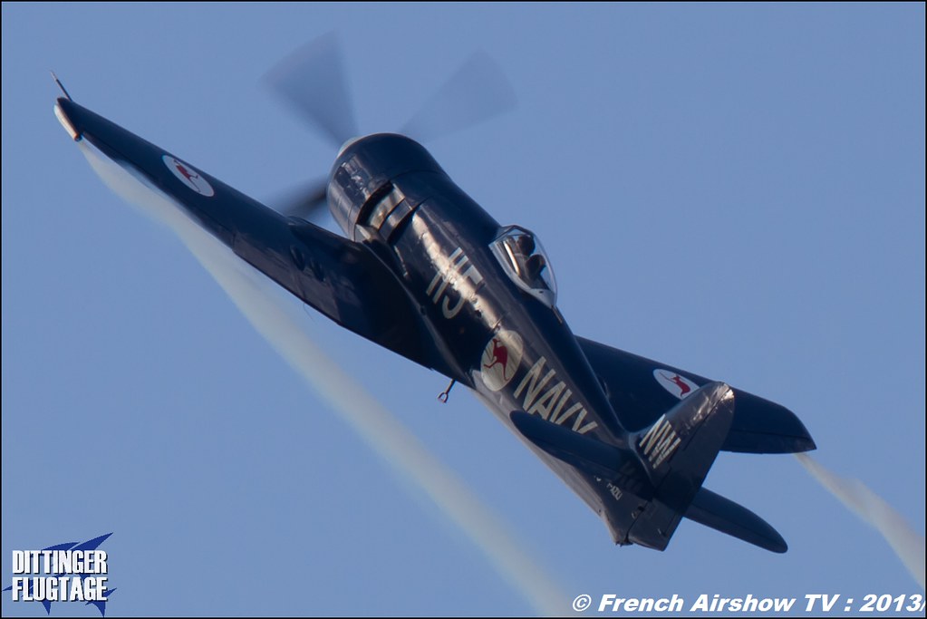 Sea Fury F-AZXJ at Dittinger Flugtage 2013