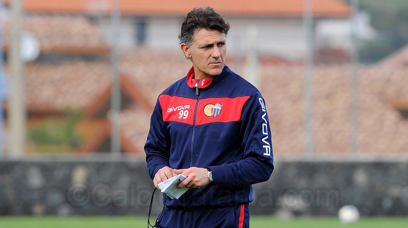 Maurizio Pellegrino, tecnico dell'ultima promozione in B del Catania