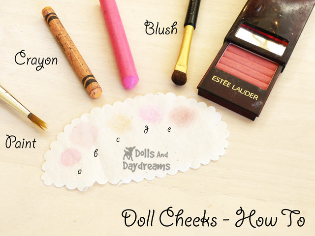 How to make doll cheeks