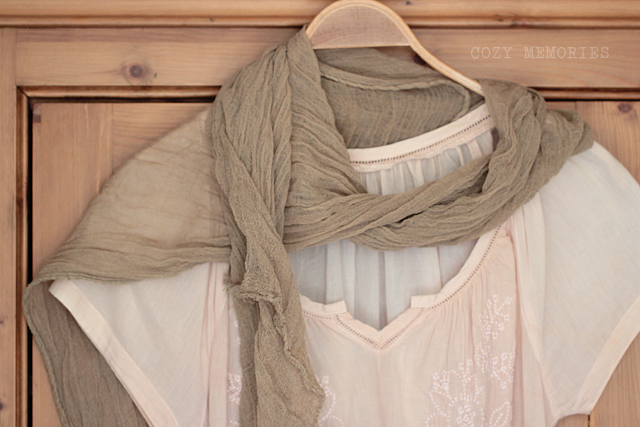 naturally dyed tops & scarves