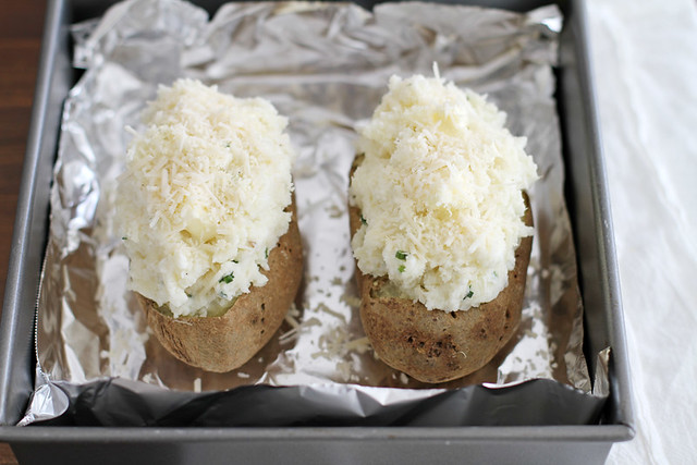 twice-baked potatoes with fresh horseradish