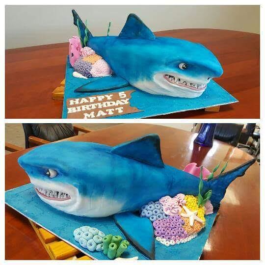 3D SHARK WEEK MEME CAKE - Renee Romeo