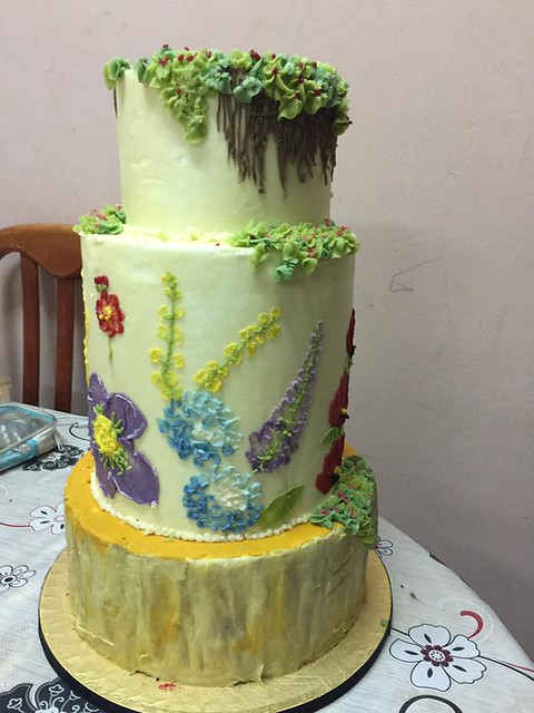 3D Flower Cake by Aeysha Khan