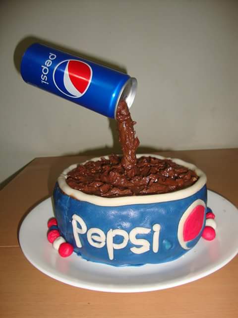Pepsi Themed Cake by Sadaf Saif of Cakery Mart