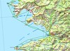 Carte du littoral allant de Capu Rossu à Scandola et visitable en bateau