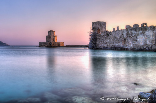 longexposure sunset sea lighthouse castle pentax greece hdr k5 methoni peloponisos