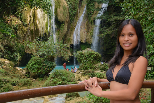 sexy green water girl lady swim pretty falls bikini filipina phl philippinen negrosoccidental oringao
