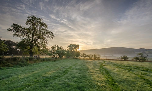 summer mist sunrise peakdistrict meadows limestone staffordshire whitepeak walkinginstaffordshire