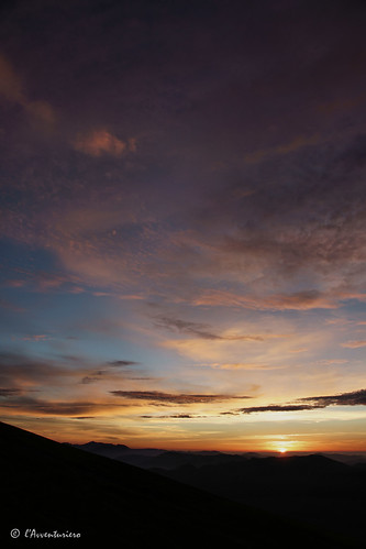 tramonto nuvole laga